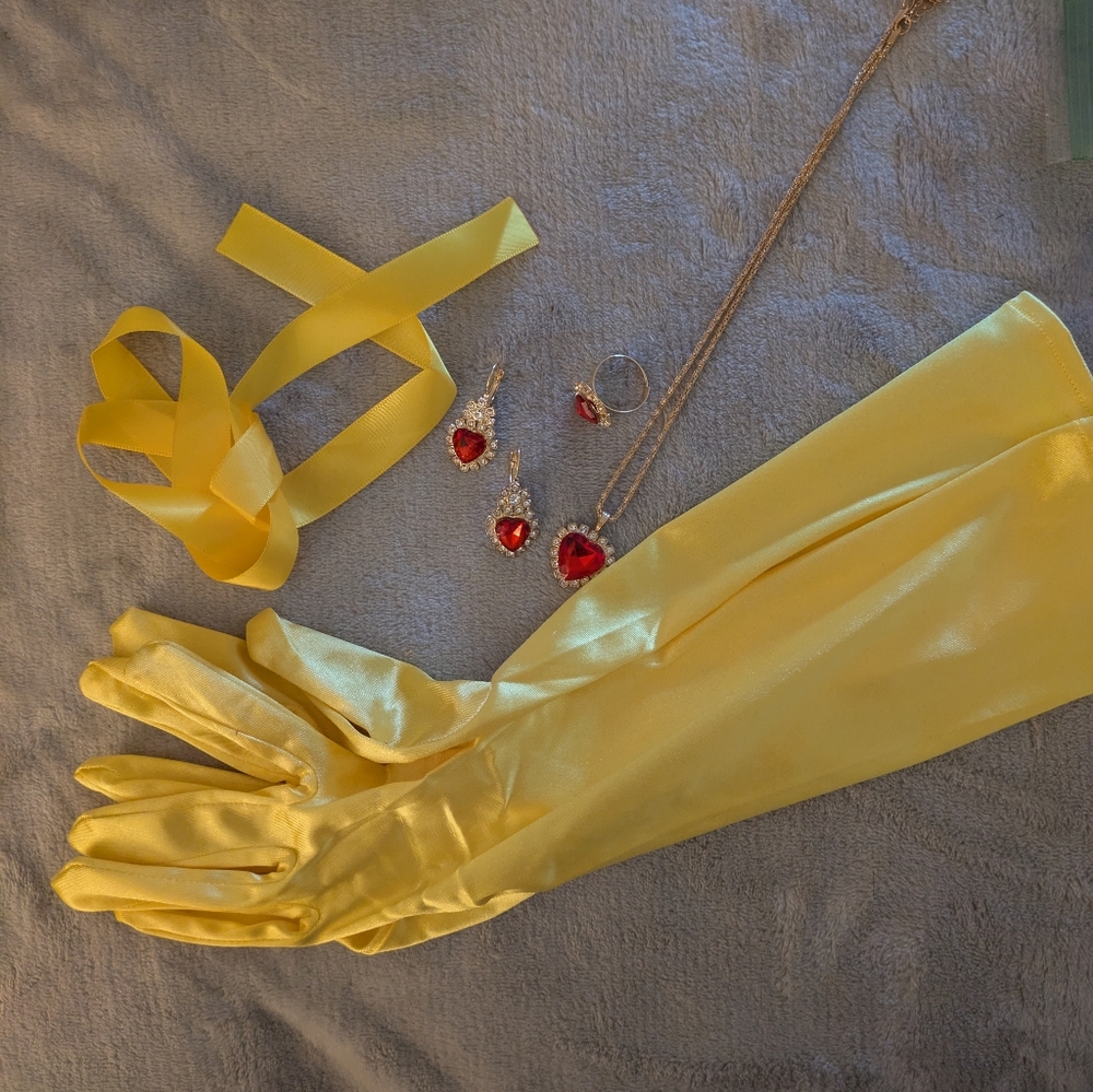Belle Costume Size Small With Accessories And Added Hoop Skirt - Picture 9 of 9
